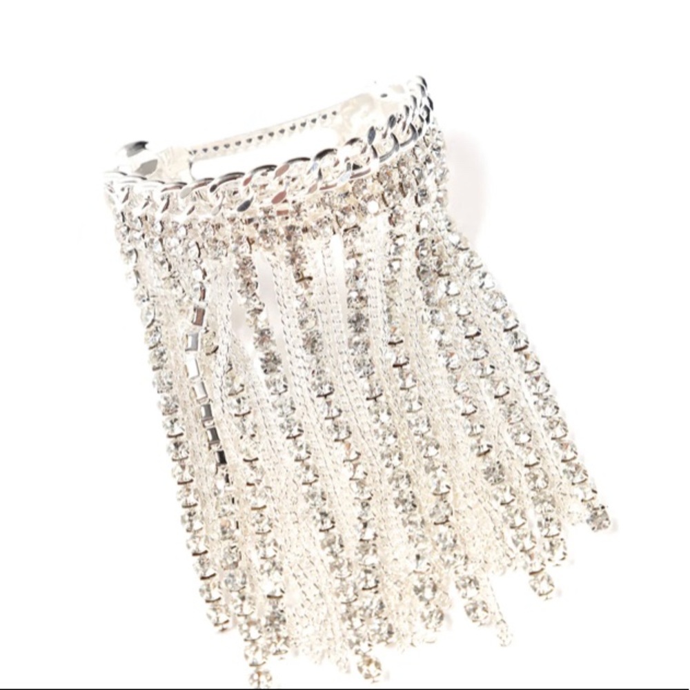 New Silver Rhinestone Hair Clip!